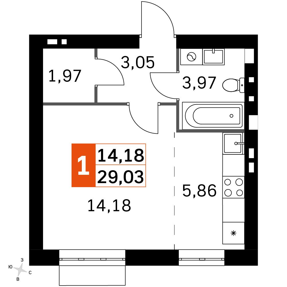 План таунхауса