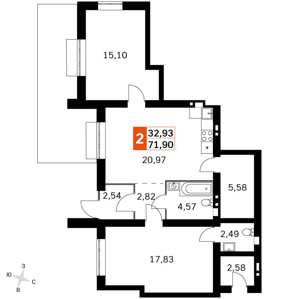 План таунхауса