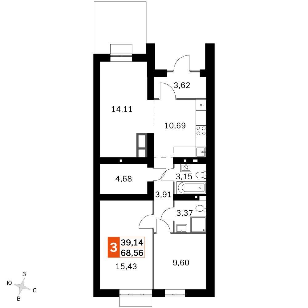 План таунхауса