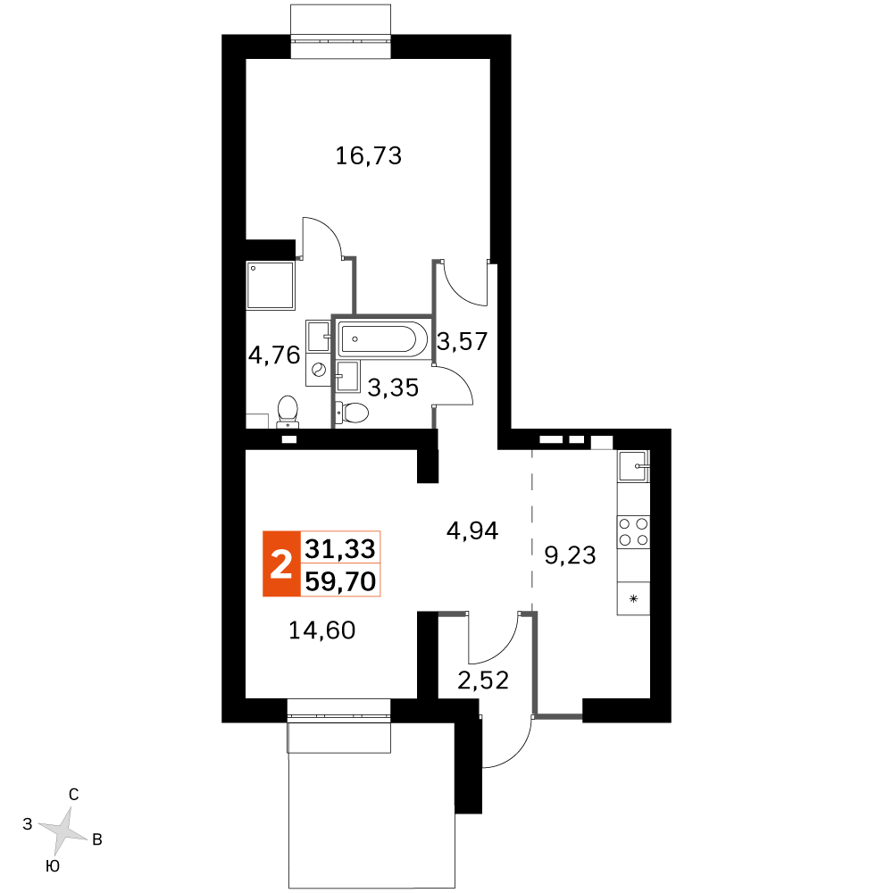 План таунхауса