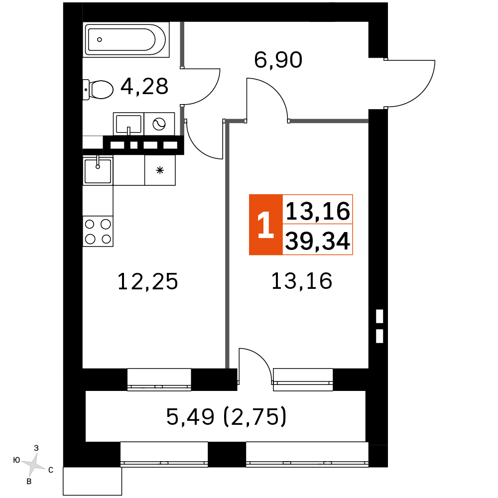 План таунхауса