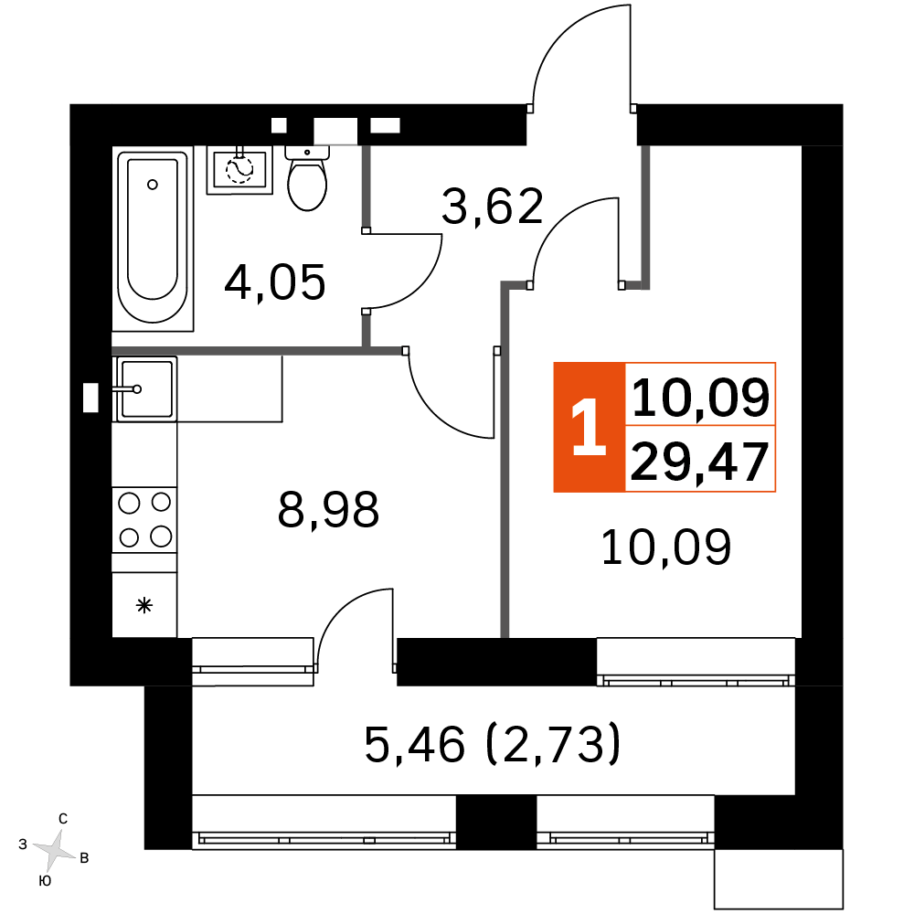 План таунхауса