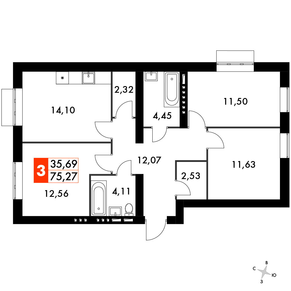 План таунхауса