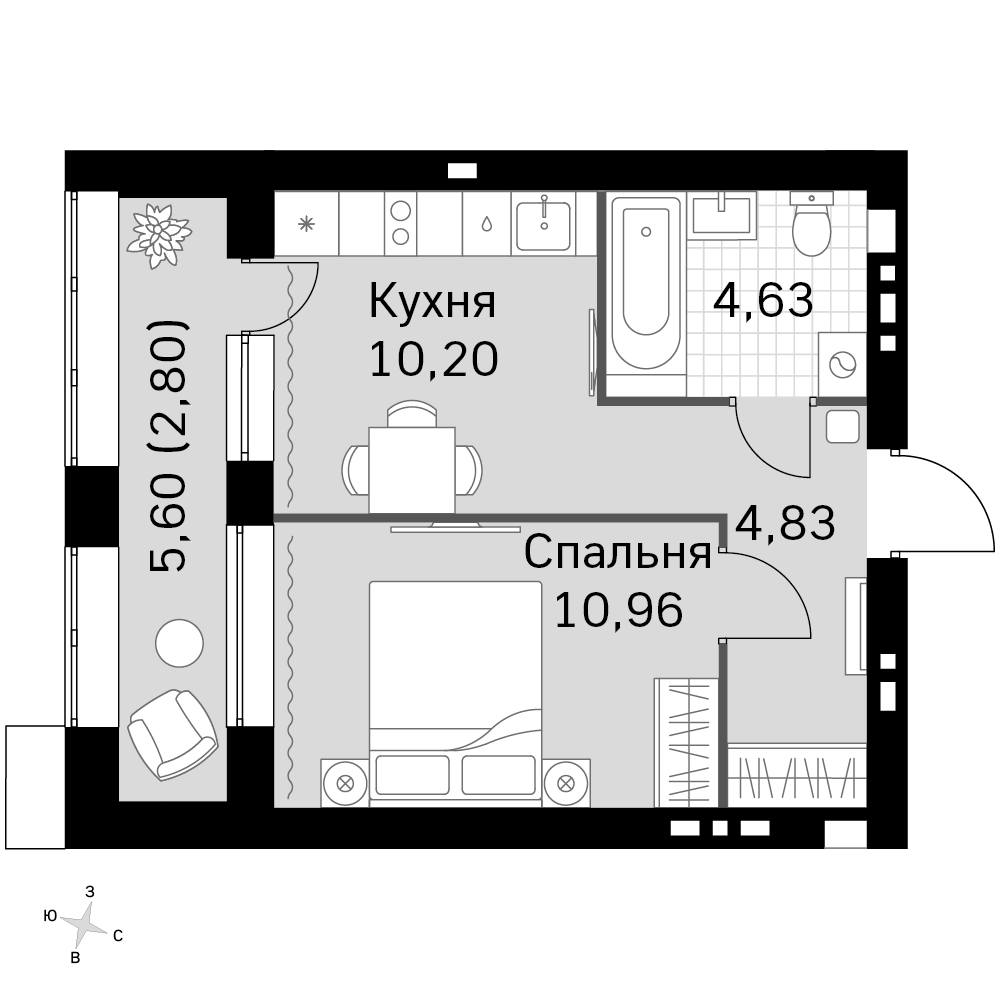План таунхауса