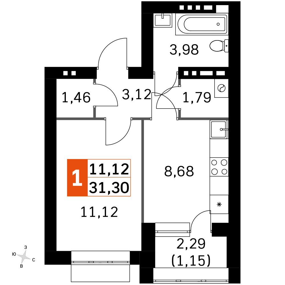 План таунхауса