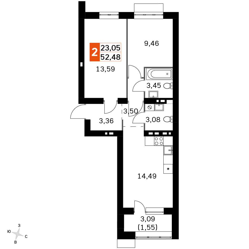 План таунхауса