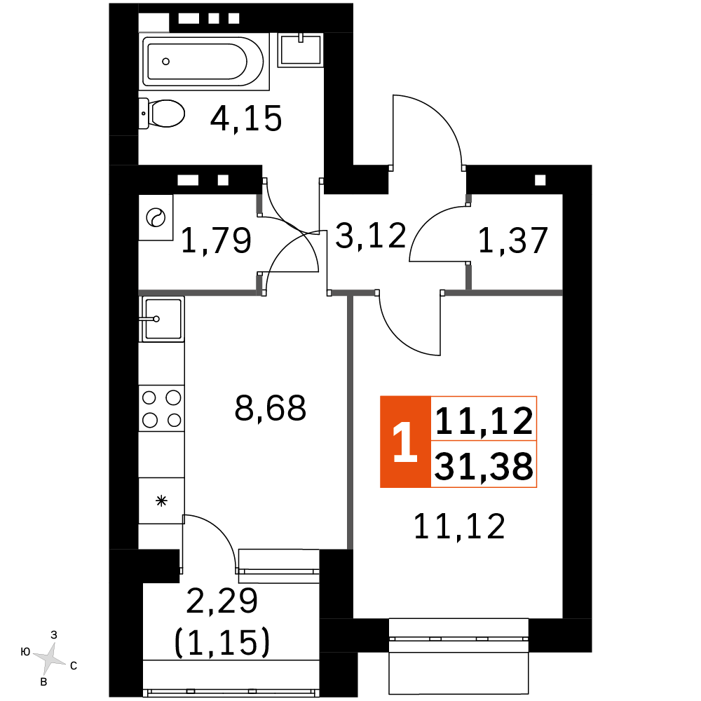 План таунхауса