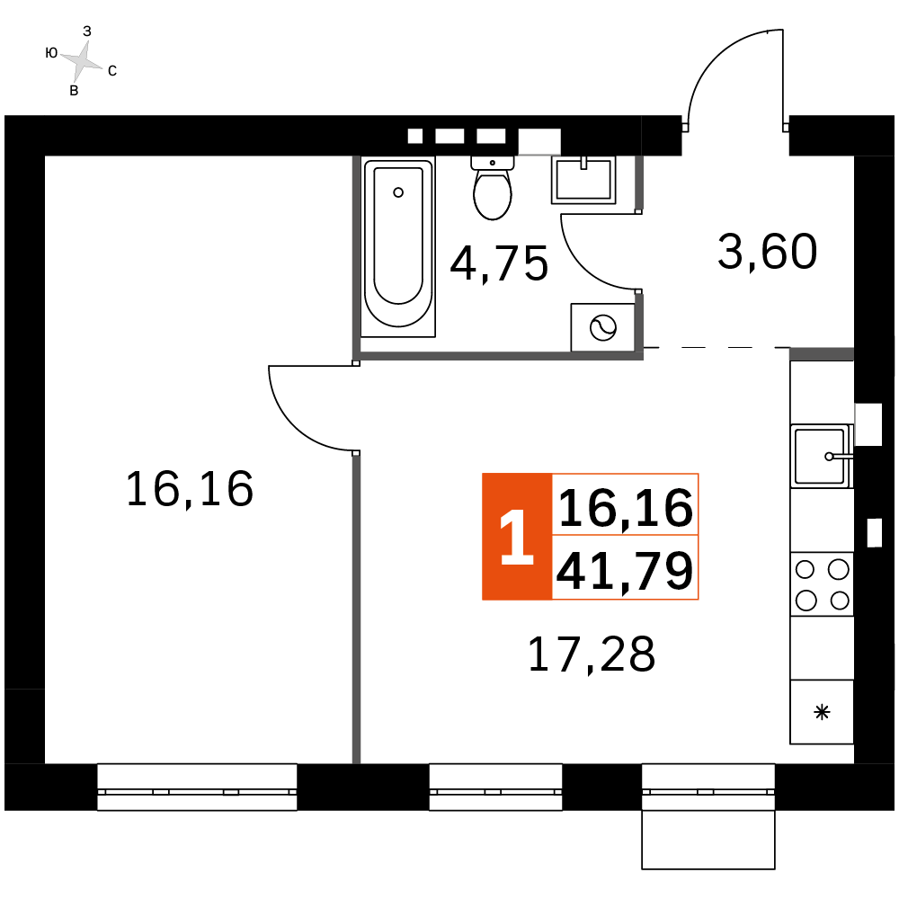 План таунхауса