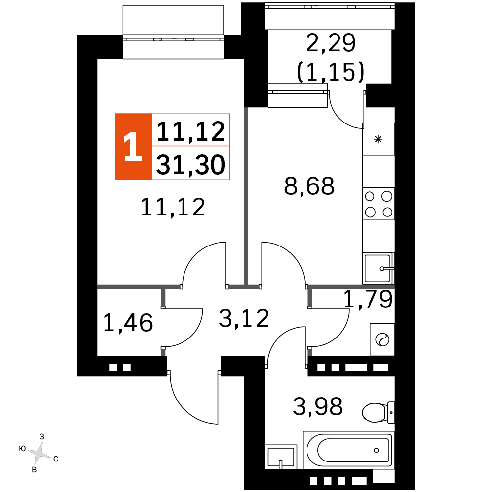 План таунхауса