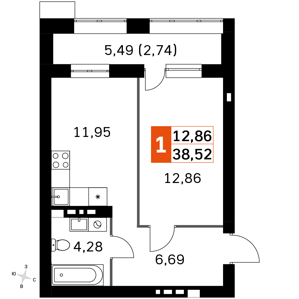 План таунхауса