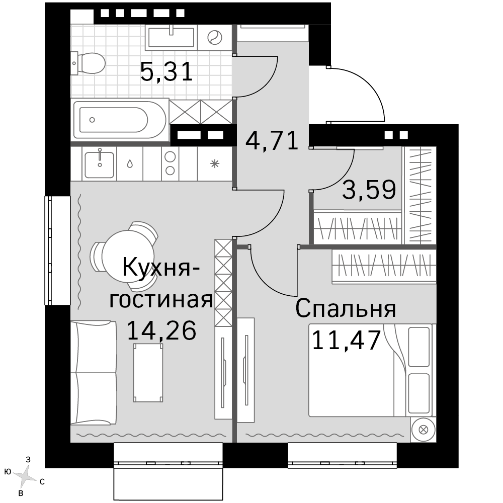План таунхауса