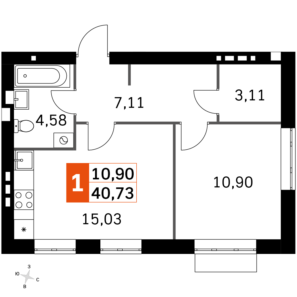 План таунхауса