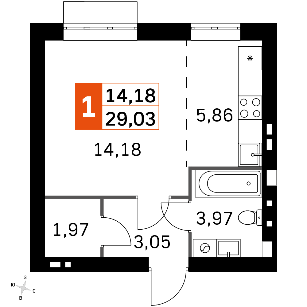 План таунхауса