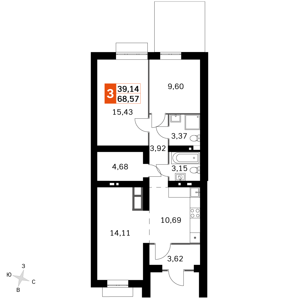 План таунхауса