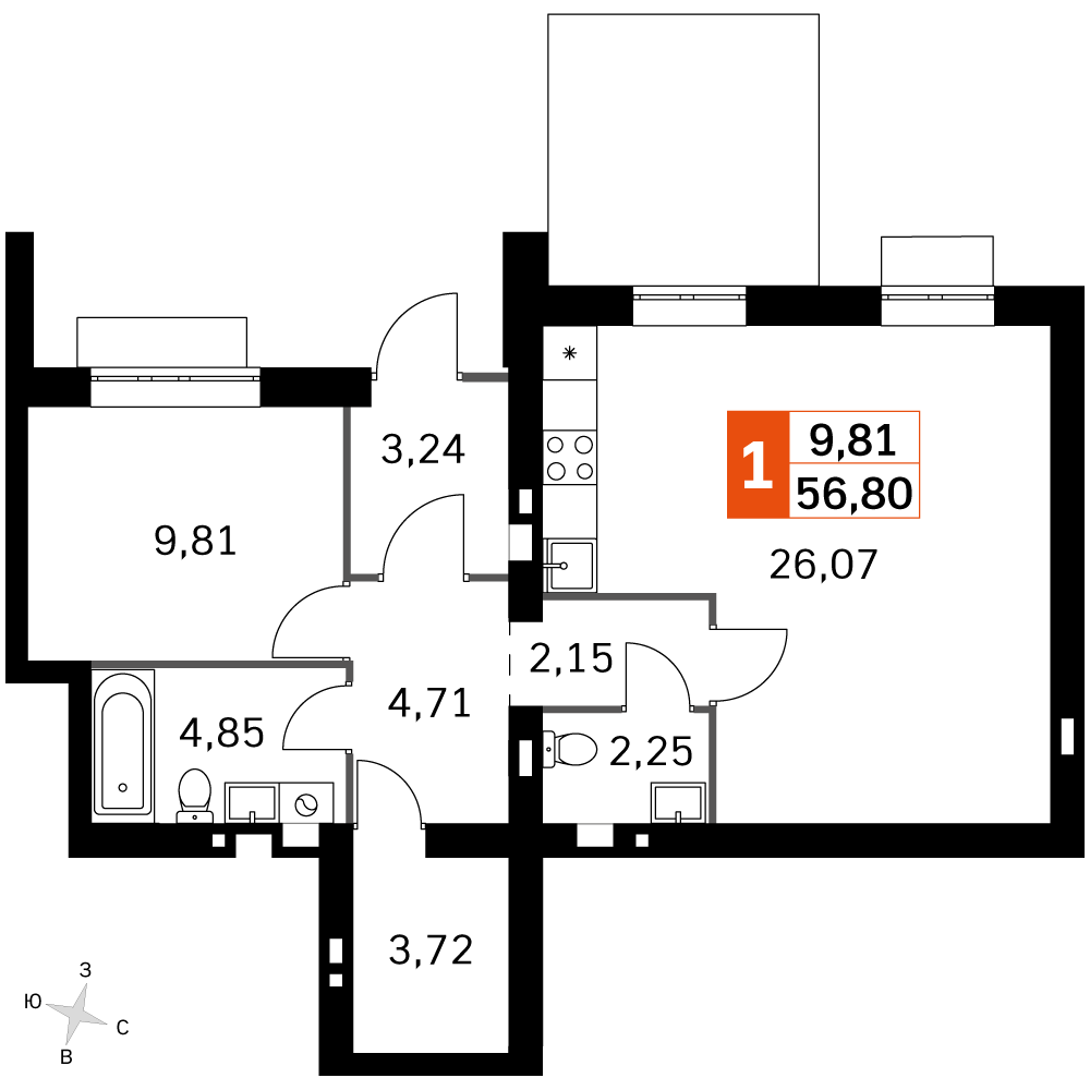 План таунхауса