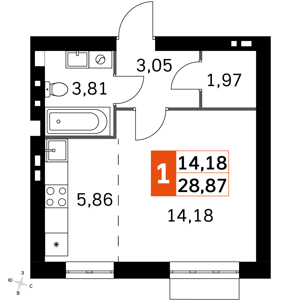 План таунхауса