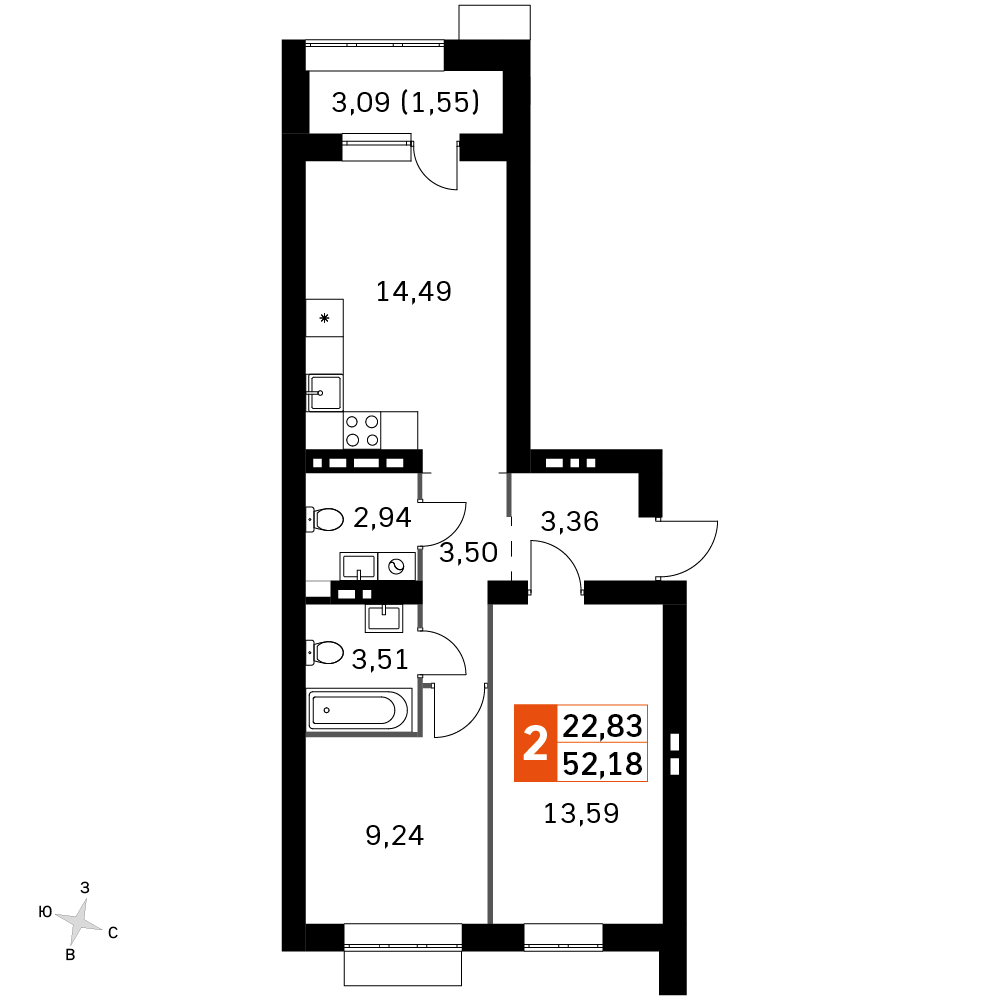 План таунхауса