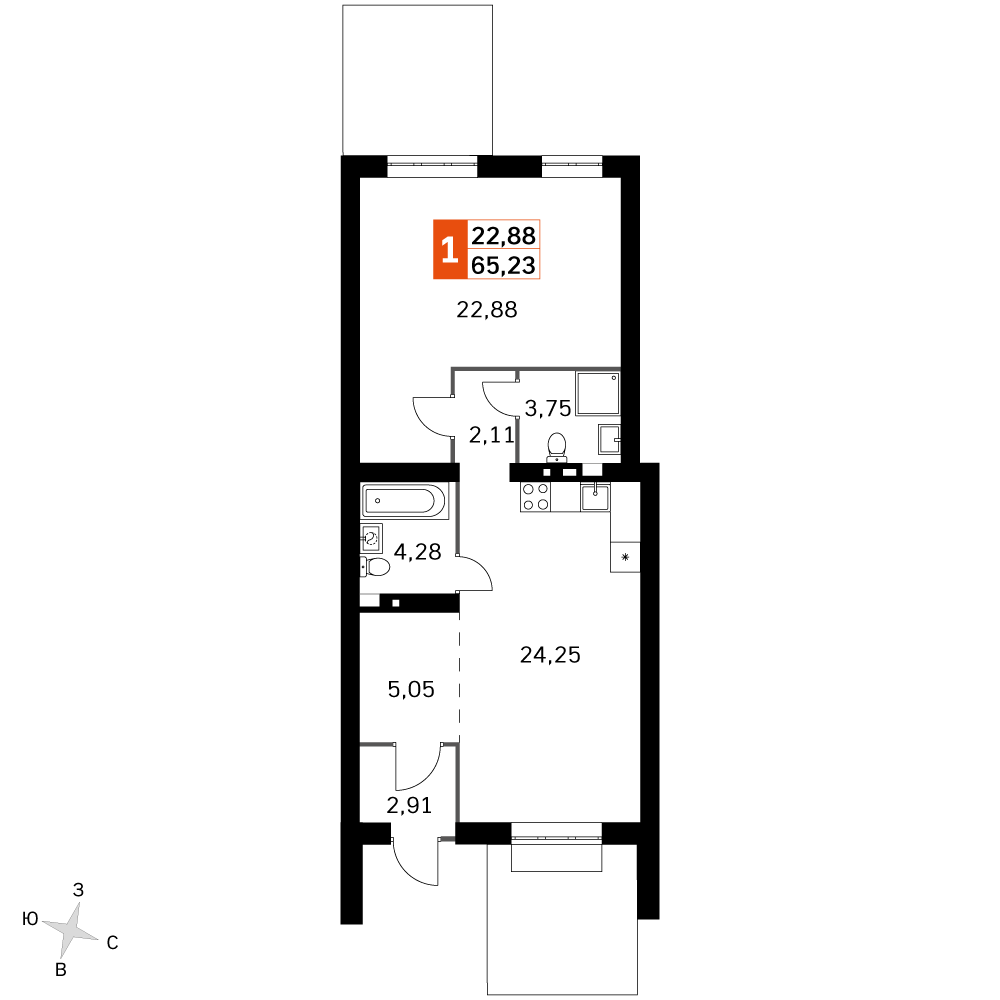 План таунхауса