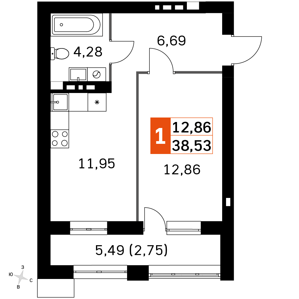 План таунхауса