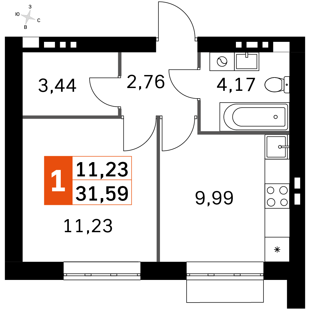 План таунхауса