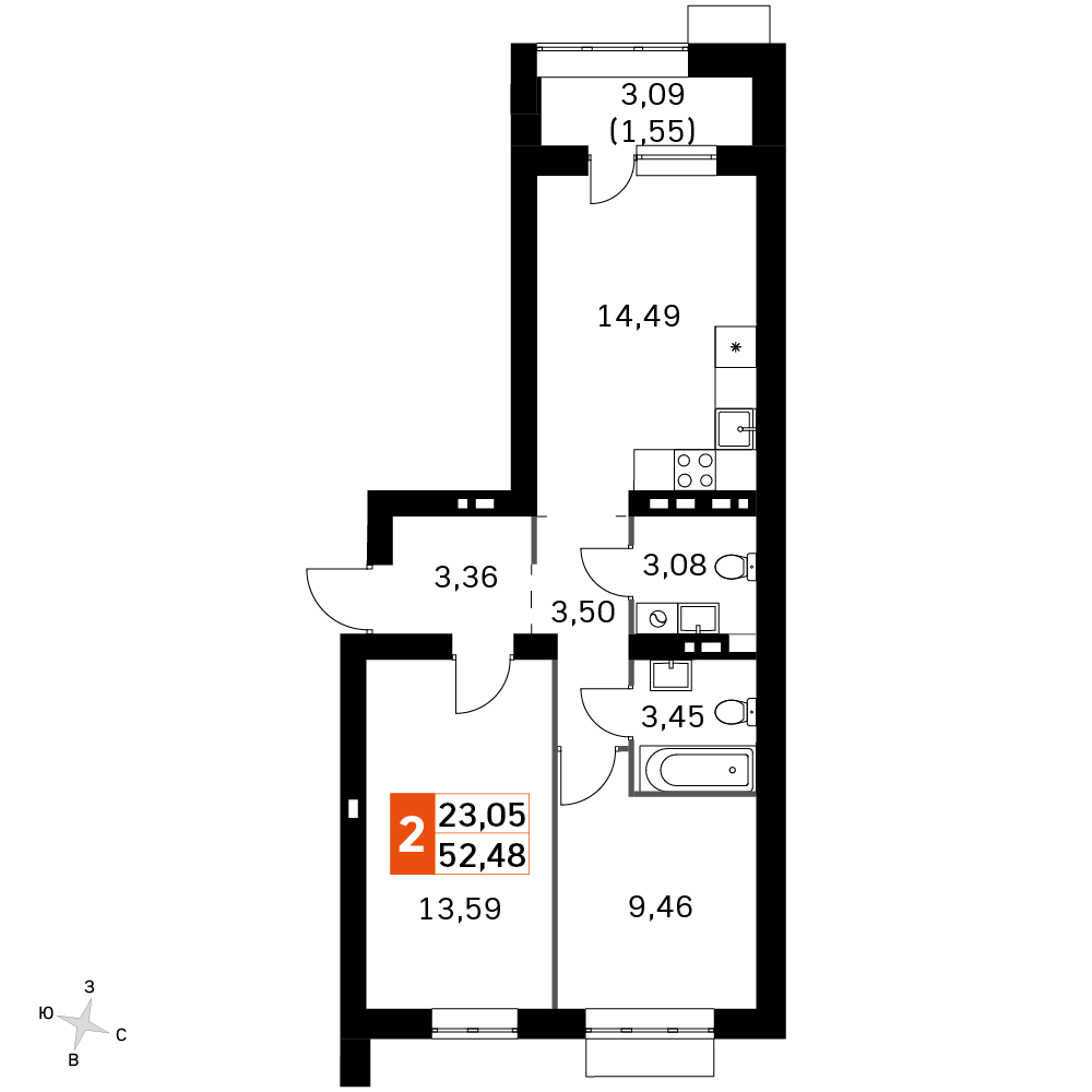 План таунхауса