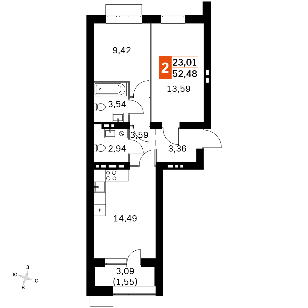 План таунхауса