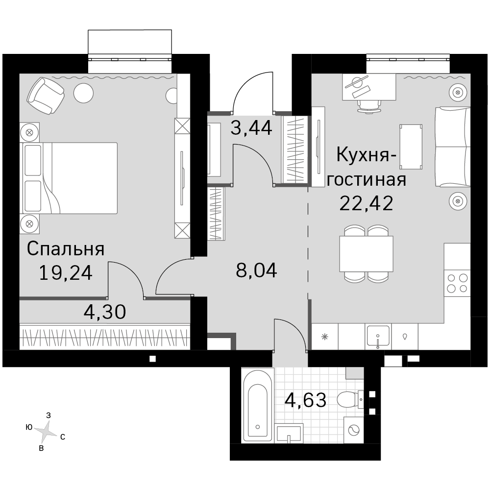 План таунхауса