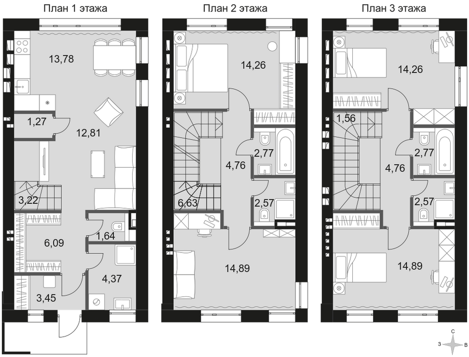 План таунхауса
