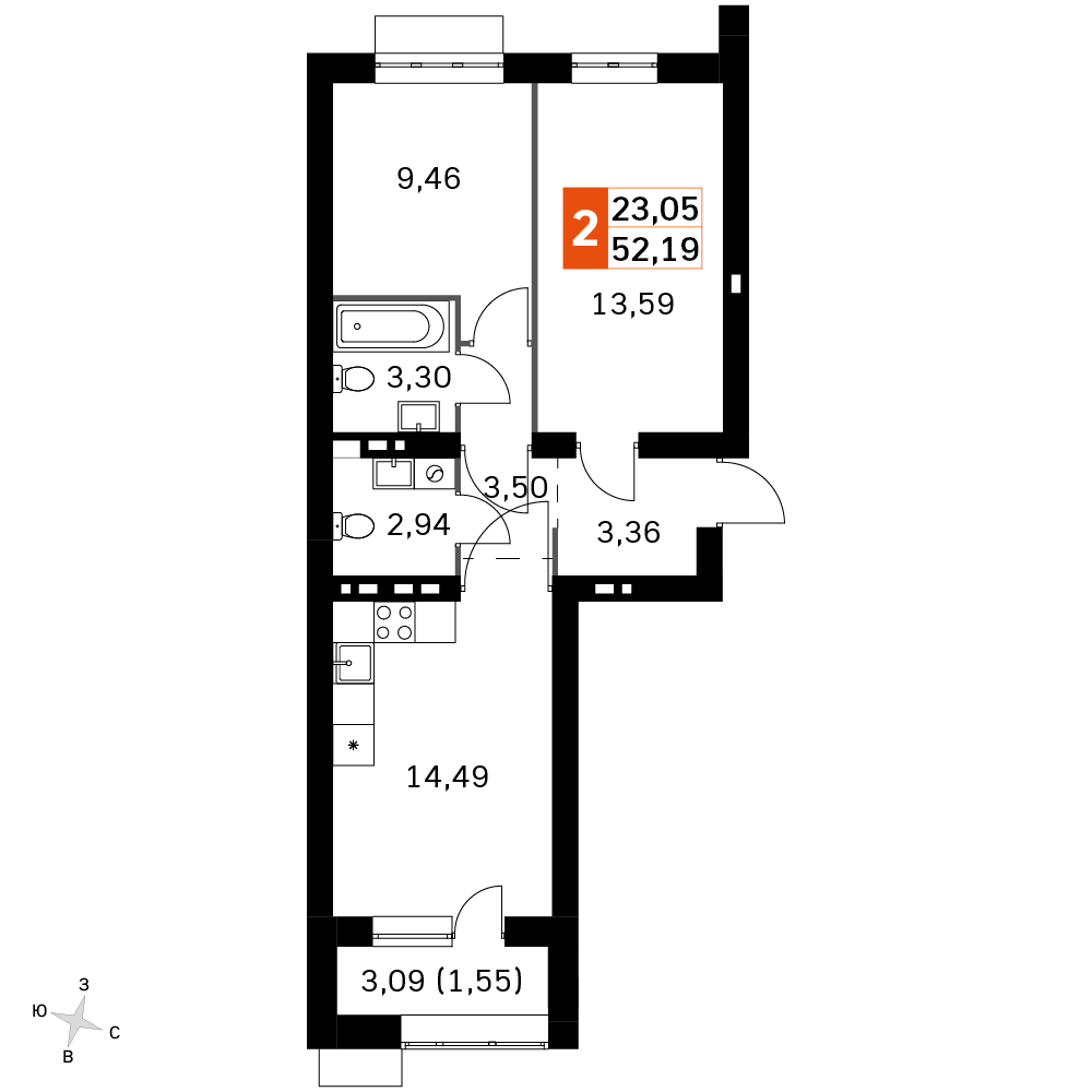 План таунхауса