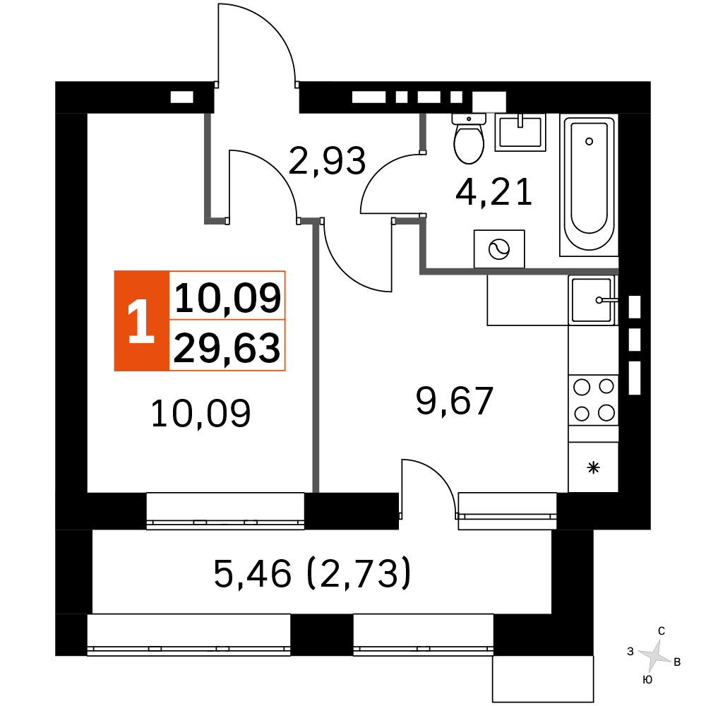 План таунхауса
