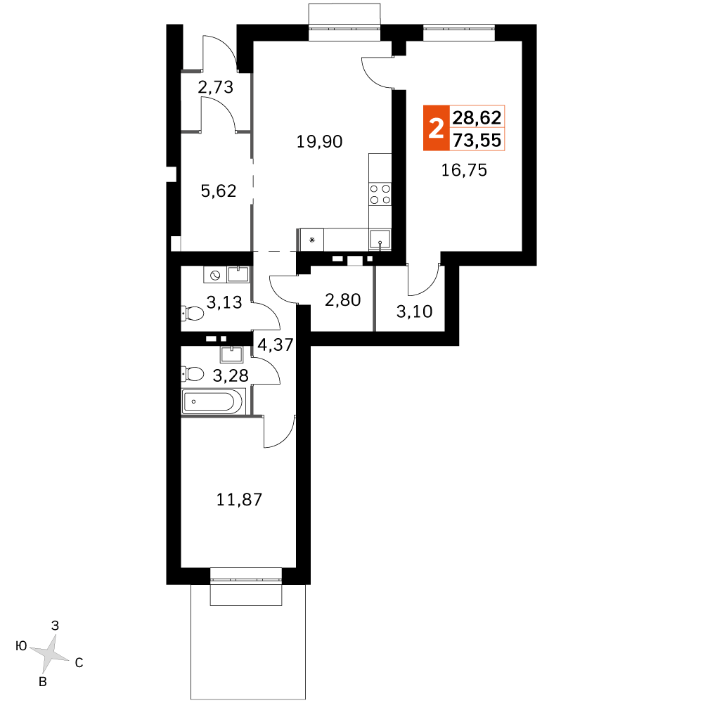 План таунхауса