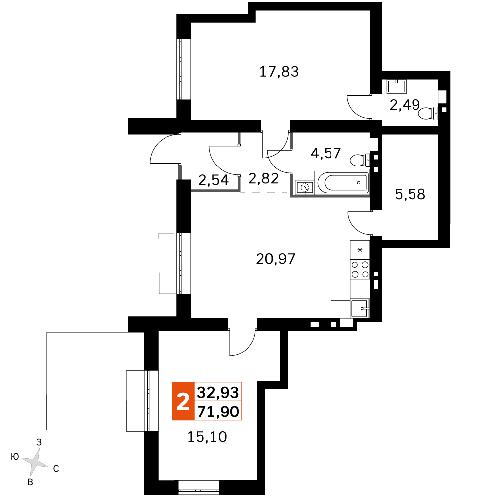 План таунхауса