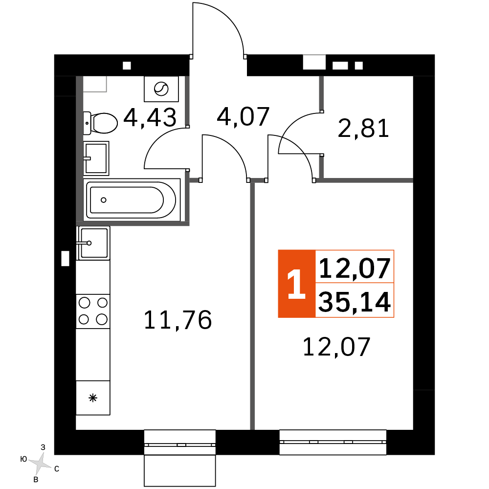 План таунхауса