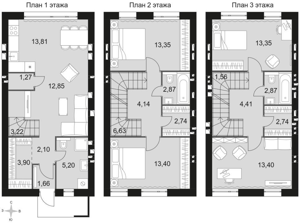 План таунхауса
